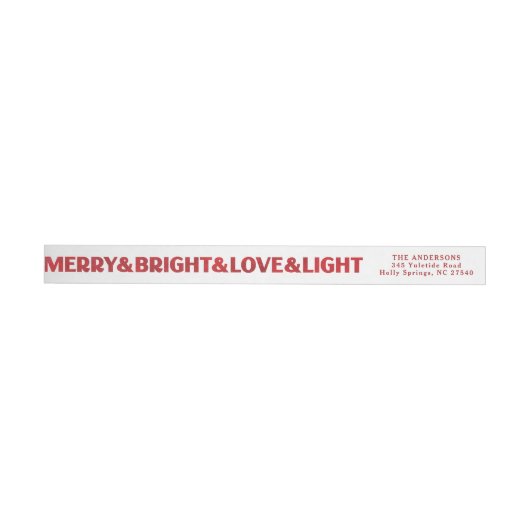 Rot gestrichen Merry & Bright Liebe & Light (Person)