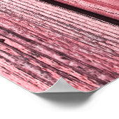 Rot gestrichene Holzschreibtische, alt, Wohngestal Poster (Ecke)