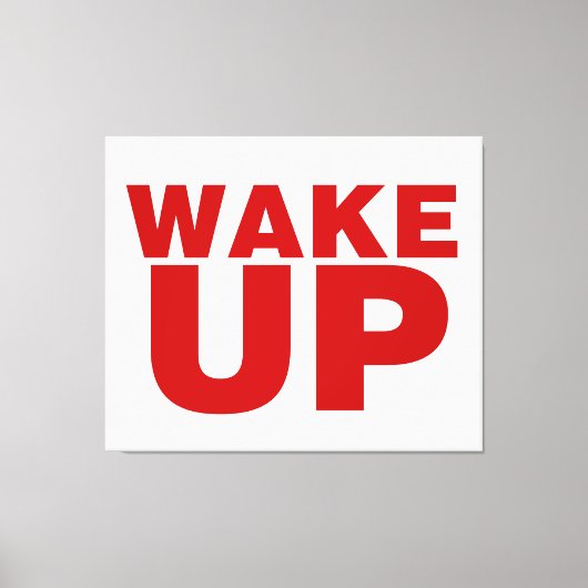 Rot geweckt leinwanddruck (Vorderseite)