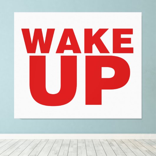 Rot geweckt leinwanddruck (Insitu (Holzboden))