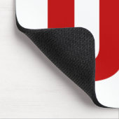 Rot geweckt mousepad (Ecke)