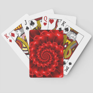 Rot-gewundene Spielkarten