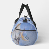 Rot gezapfte Nuthatch Malerei Original Vogelkunst Duffle Bag (Rechts)