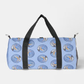 Rot gezapfte Nuthatch Malerei Original Vogelkunst Duffle Bag (Vorderseite)