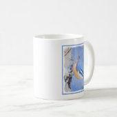 Rot gezapfte Nuthatch Malerei Original Vogelkunst Kaffeetasse (VorderseiteRechts)