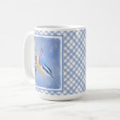 Rot gezapfte Nuthatch Malerei Original Vogelkunst Kaffeetasse (Vorderseite Links)