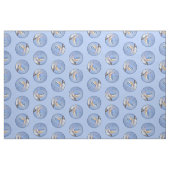 Rot gezapfte Nuthatch Malerei Original Vogelkunst Stoff (Fat Quarter (45,7 x 55,9 cm))