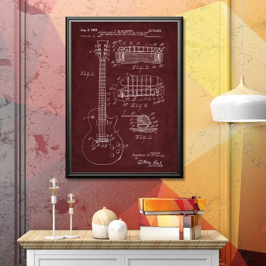 Rot | Gitarrenpatent Poster