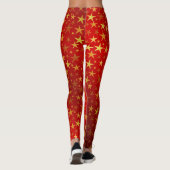 rot, glänzend, hell, Stern, Farbe, Dekoration, Des Leggings (Rückseite)