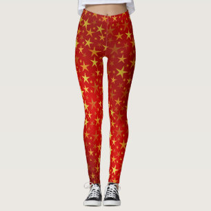rot, glänzend, hell, Stern, Farbe, Dekoration, Des Leggings