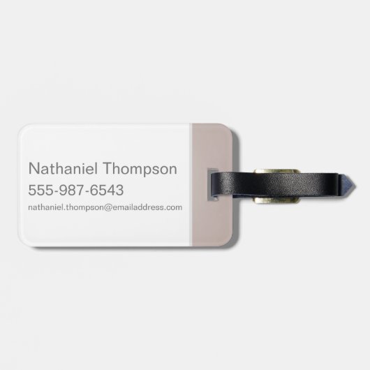 Rot & Gold Art Deco Verdecke Zauber Grafik Gepäckanhänger (Rückseite horizontal)