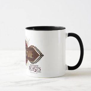 Rot & Gold Art Deco Verdecke Zauber Grafik Tasse