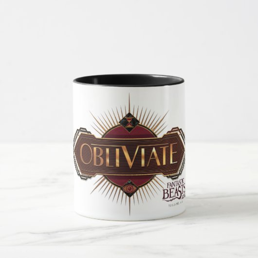 Rot & Gold Art Deco Verdecke Zauber Grafik Tasse (Zentrum)