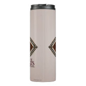 Rot & Gold Art Deco Verdecke Zauber Grafik Thermosbecher (Rückseite)