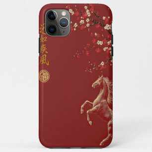 Rot & Gold Chinesisches Sternzeichen Jahr des Pfer Case-Mate iPhone Hülle