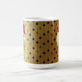 ROT & GOLD CHRISTMAS ORNANATION KAFFEETASSE (Mittel)
