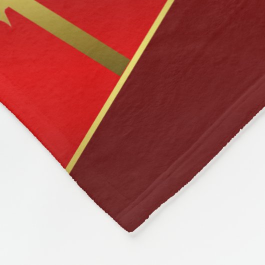 Rot, Gold, Geschenk, Erntedank, Urlaub, Geschenk,  Fleecedecke (Ecke)