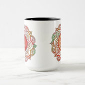 Rot & Gold Mandala Tasse (Zentrum)