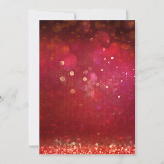 Rot & Gold marokkanisches Brautparty für arabische Einladung (Rückseite)