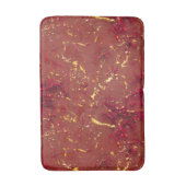 Rot-Gold-Muster Badematte (Vorderseite Vertikal)