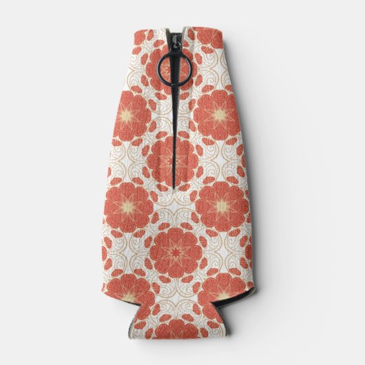 Rot-Gold-Muster Flaschenkühler (Rückseite)