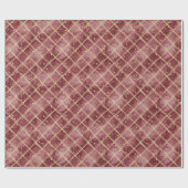 Rot Gold Punkte Weihnachten Geschenkpapier (Flach)