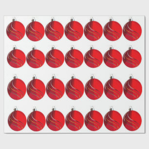 Rot, Gold, Silber, Weihnachtsbrillen - Umschlagpap Geschenkpapier