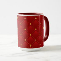 Rot-goldene Art Nouveau Gestaltung