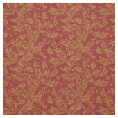 Rot-goldenes Blumenmuster Stoff (Muster)