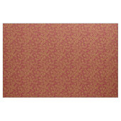 Rot-goldenes Blumenmuster Stoff (Fat Quarter (45,7 x 55,9 cm))