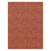 Rot-goldenes Blumenmuster Tischdecke (Vorderseite)