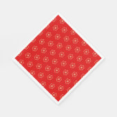 Rot-goldenes Ornamentdesign Serviette (Ecke)