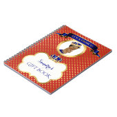 Rot-Goldgeschenk Afroamerikaner-Prinz-Königsblau Notizblock (Linke Seite)