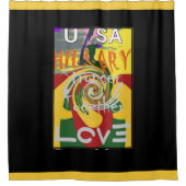 Rot goldgrün schöne phantastische Rasta-Farben Duschvorhang (Vorderseite)