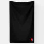 Rot, grau, blau - Clip Art Vinyl Banner (Vertikal)