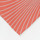 Rot-grau Deko, Vintage Tapete. Fleecedecke (Ecke)