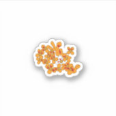 Rot, grau, orange, braun, Vinyl-Aufkleber, nach Ma Aufkleber (Vorderseite)