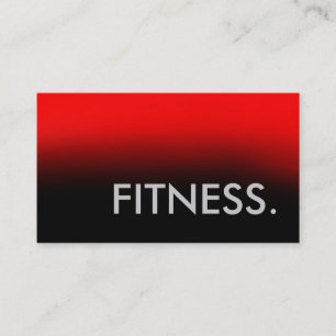 Rot Grau Schwarz Trainer Fitness Visitenkarte