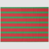Rot, grau und grün gestreiftes Muster Seidenpapier (Vorderseite)