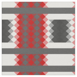 rot grau und weiß geometrisch stoff