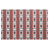 rot grau und weiß geometrisch stoff (Fat Quarter (45,7 x 55,9 cm))