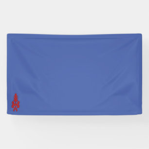 Rot, grau, violett illustriert Design Vinyl Banner