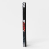 Rot-graue Textil-Handy-Gehäuse Case-Mate iPhone Hülle (Hinten/Links)