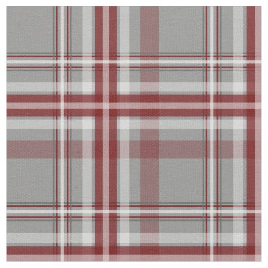 Rot-Grauweiß kariert Stoff (Nahaufnahme)