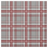 Rot-Grauweiß kariert Stoff (Muster)