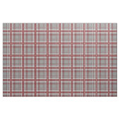 Rot-Grauweiß kariert Stoff (Fat Quarter (45,7 x 55,9 cm))