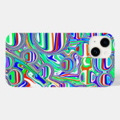 Rot, Grün, Blau, Abstrakte Linien Case-Mate iPhone Hülle (Rückseite (Horizontal))