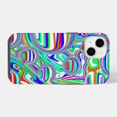 Rot, Grün, Blau, Abstrakte Linien iPhone Hülle (Rückseite (Horizontal))