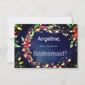 Rot-grün-blaues Weihnachtsgebäck Einladung (Vorderseite)