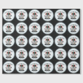 Rot & Grün Buffalo Kariertes Muster Frohe Weihnach Geschenkpapier (Flach)